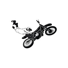 Custom Motorcycle vector, icon, illustration
