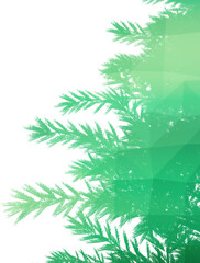 Digitally generated image of Christmas tree
