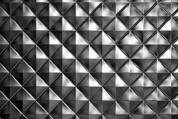 monochromatic metal wall with intricate patterns and textures. Generative AI