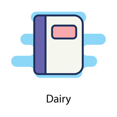 Dairy icon. Suitable for Web Page, Mobile App, UI, UX�and�GUI�design.