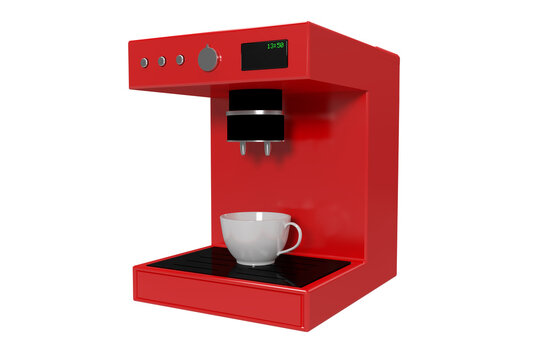 Digital composite image of coffee maker