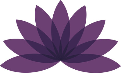 Digital image of purple flower