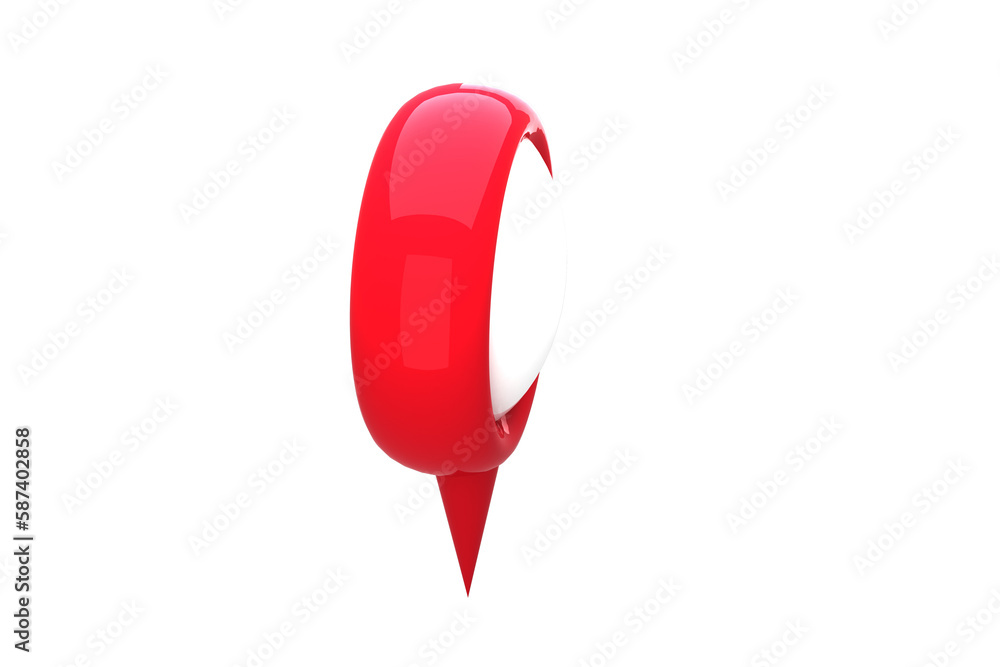 Poster close-up of red navigation pointer