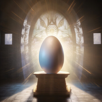 Easter Genesis: A Soul's Awakening, Miraculous Transformations, and the Ascension of Easter Eggs - Generative AI