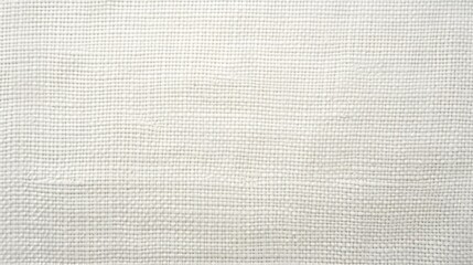 White Primed Cotton Canvas Texture Background