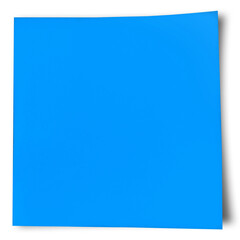 Close-up of sky blue adhesive note