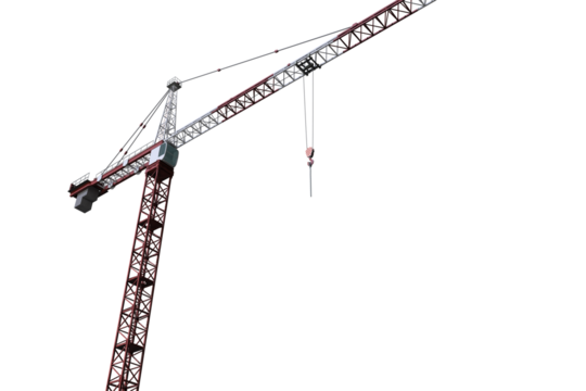 Studio Shoot of a crane 