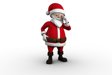 Cute cartoon santa claus