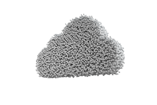 Computer graphic image of cloud