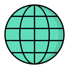 Global Shipping Line Color icon