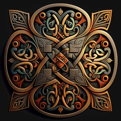 Celtic ornament. Celtic Culture. AI generation