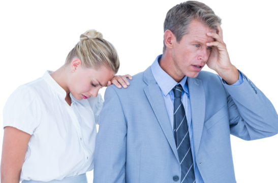 business people being disapointed