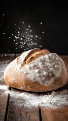 A Sourdough Bread In a Rustic Setting
