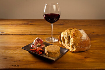 Vegan Cheese with in a table