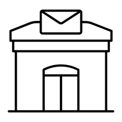 Post Office Outline Icon