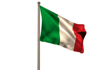 Digitally generated italy national flag