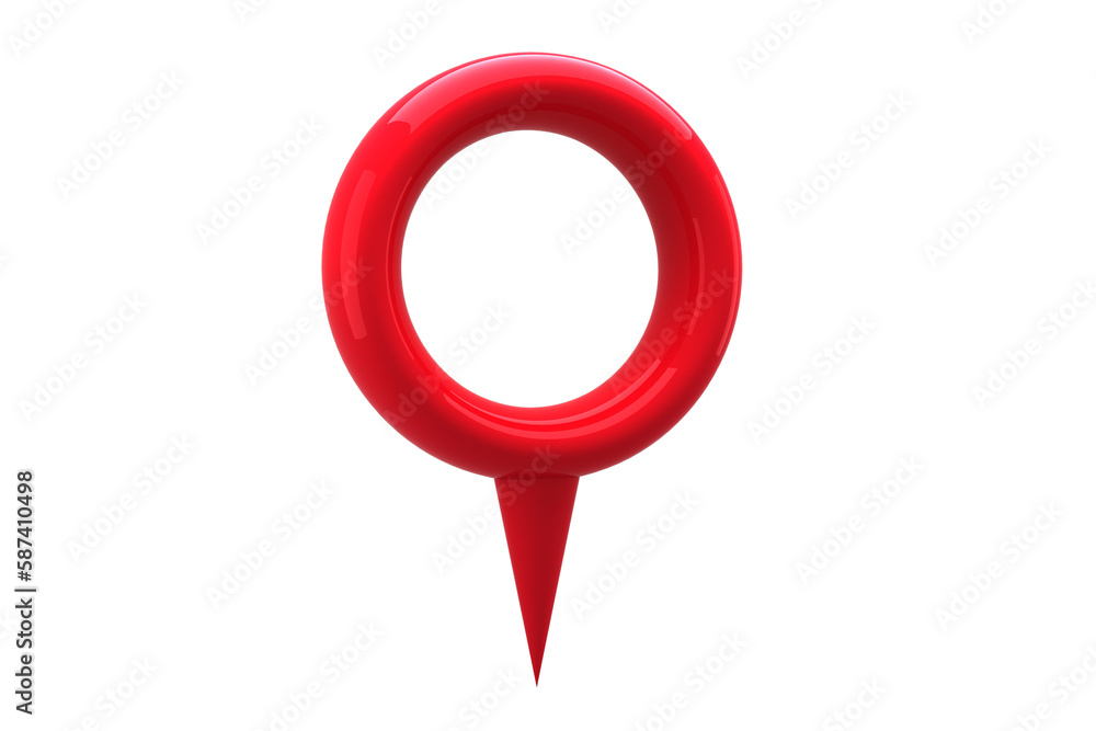 Poster red navigation pointer