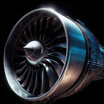 Massive Turbine of a Jet Engine