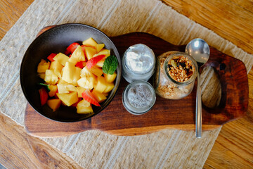 traditional thai food. Vegetarian breakfast 