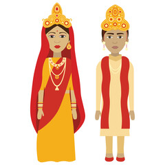 Oriya bride and groom