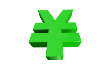 Green Yen symbol