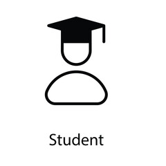 Student icon. Suitable for Web Page, Mobile App, UI, UX�and�GUI�design.