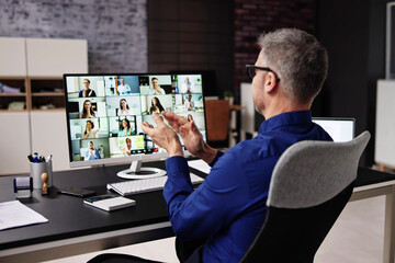 Clapping In Virtual Video Conference Call