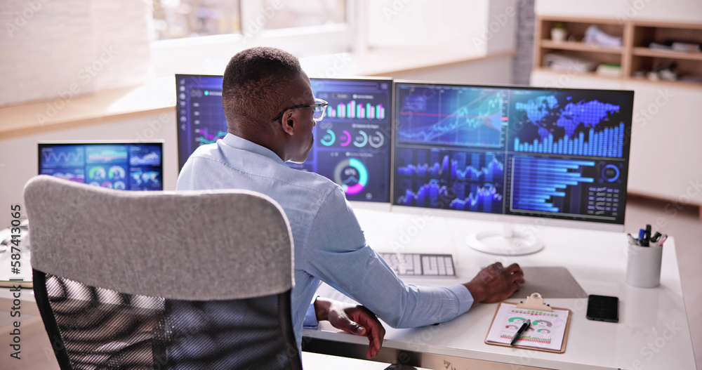 Poster business data analytics dashboard