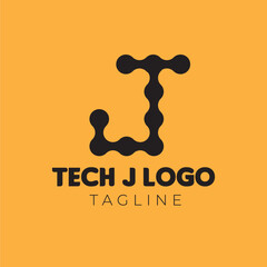 Tech J Logo, J Tech Logo, J Logo, Tech Logo, Black J logo, Black Logo