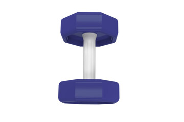 Purple metal dumbbell