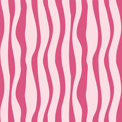 Seamless abstract striped vector pattern