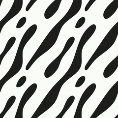 Seamless abstract striped vector pattern