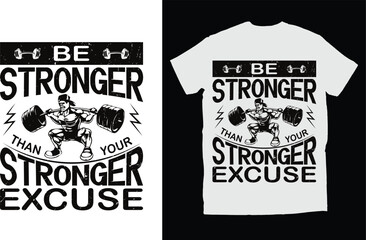 Fitness GYM T-shirt Design
