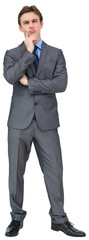 Thinking businessman