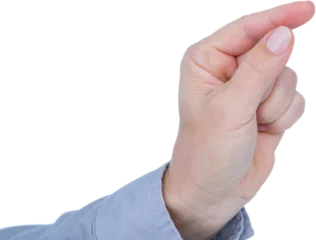 Fotobehang Close-up of hand gesturing © vectorfusionart