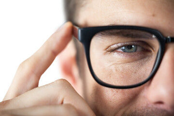 Man wearing spectacles