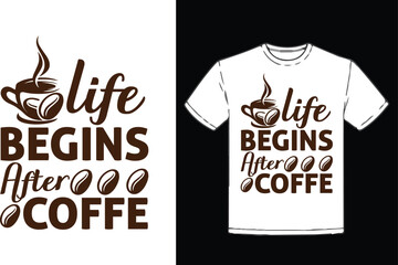Coffee and Custom outdoor T-shirt Design