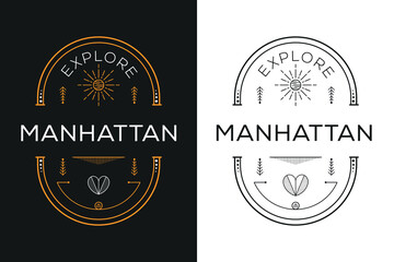 Manhattan City Design, Vector illustration.