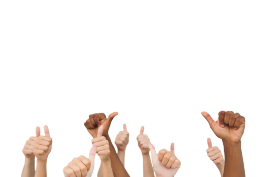 Hands giving thumbs up 