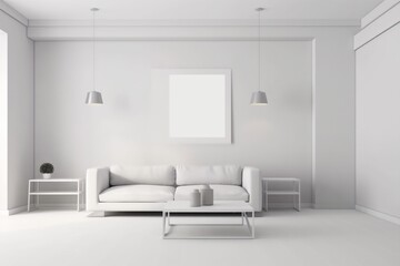 Fototapeta na wymiar interior background comfortable cushion room white luxury floor lounge lifestyle. Generative AI.