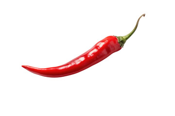 Red hot chili pepper isolated on a white background. Generative AI