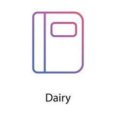 Dairy icon. Suitable for Web Page, Mobile App, UI, UX�and�GUI�design.