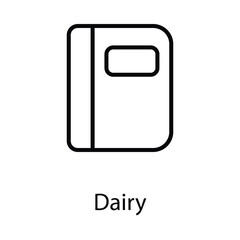 Dairy icon. Suitable for Web Page, Mobile App, UI, UX�and�GUI�design.