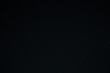 Night starry sky, dark blue space background with stars.