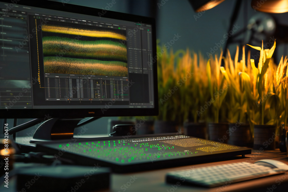 Poster tracking crop growth and development with sensors and imaging technology
