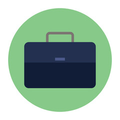 Briefcase icon on white background. Vector
