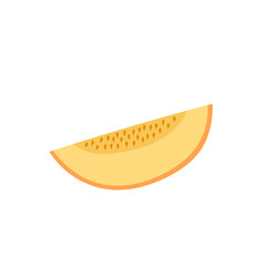 Hand-drawn vector illustration of a melon on a white background