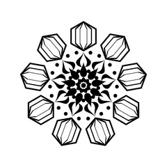 modern and cool mandala illustration.