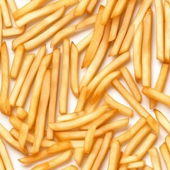French fries perfectly cooked tileable image