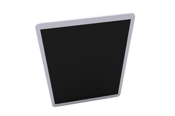 Fototapeta premium Illustration of tablet with blank display